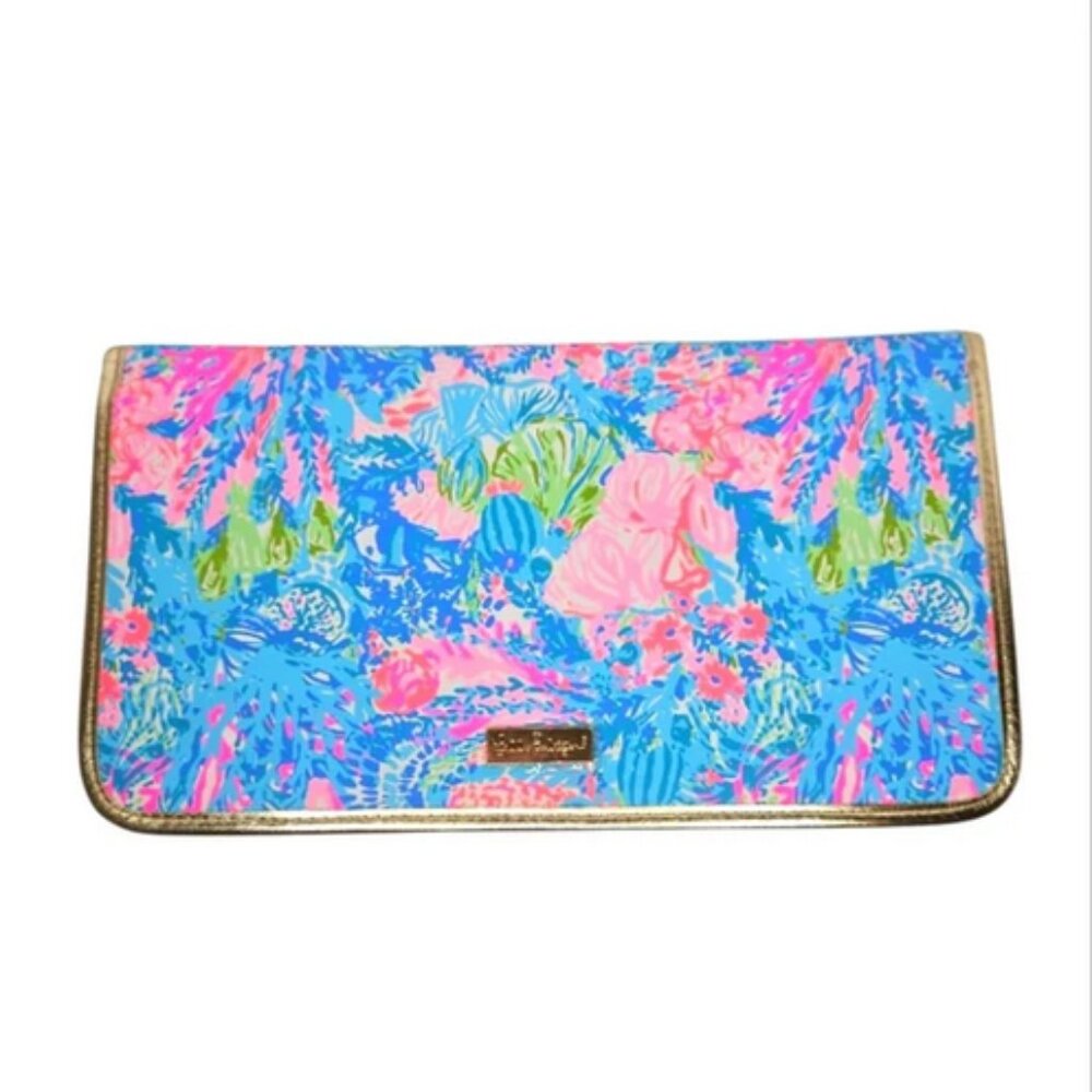 LILLY PULITZER Fished My Wish Travel Organizer Clutch Bag NWOT